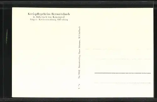 AK Bermersbach, Kreispflegeheim, Strassenansicht