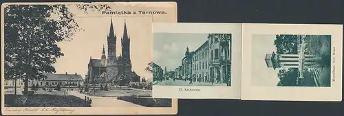 Leporello-AK Pamiatka z Tarnowa, K.K. Misjonarzy, Park Strzelecki, Ul. Krakowska