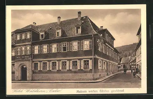 AK Calw, Hotel Waldhorn