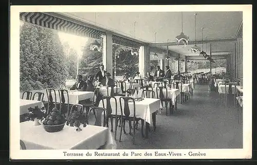 AK Genève, Terrasse du Restaurant du parc des Eaux-Vives