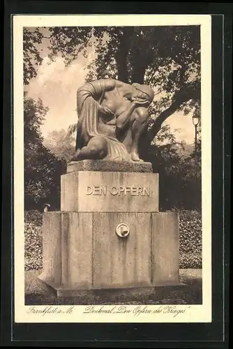 AK Frankfurt, Denkmal Den Opfern des Krieges