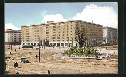 AK Tokyo, The Maronuchi-Building, Strassenbahn