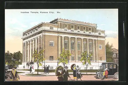 Künstler-AK Kansas City, MO, Ivanhoe Temple, Freimaurer