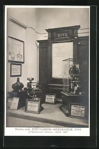 AK Como, Esposizione Voltiana 1927, Mostra delle Costruzioni Meccaniche Riva