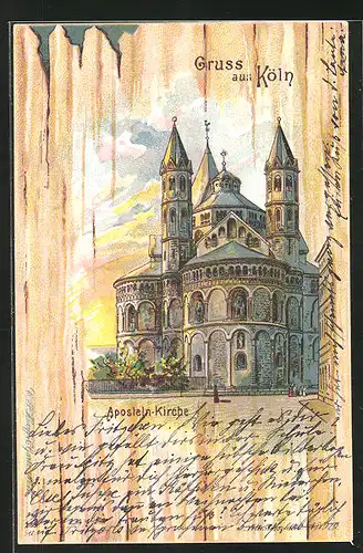 Künstler-AK Köln, Aposteln-Kirche