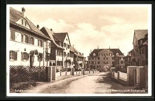 AK Schwenningen a. N., Teckstrasse, Siedlung Hammerstatt