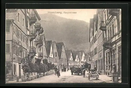 AK Hornberg /Schwarzwald, Gasthaus zur Traube in der Hauptstrasse