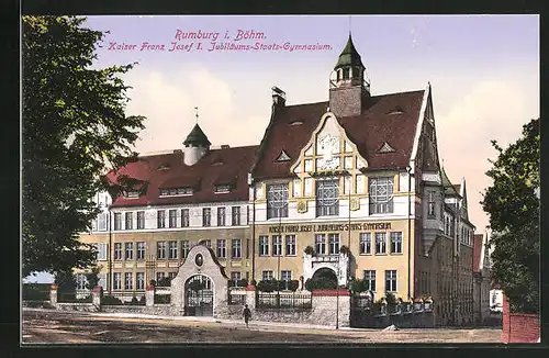 AK Rumburg / Rumburk, Kaiser Franz Josef I. Jubiläums-Staats-Gymnasium