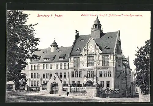 AK Rumburg / Rumburk, Kaiser Franz Josef I. Jubiläums-Staats-Gymnasium