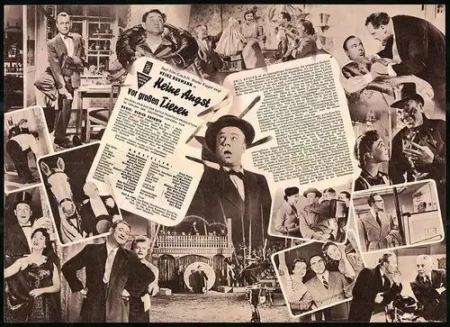 Filmprogramm IFB Nr. 1961, Keine Angst vor grossen Tieren, Heinz Rühmann, Ingeborg Körner, Regie: Ulrich Erfurth
