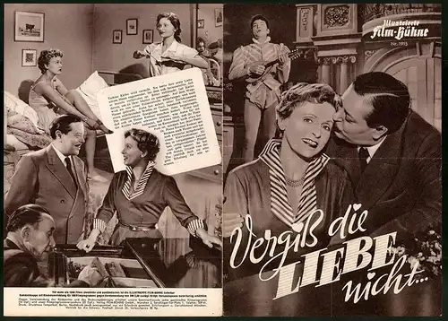 Filmprogramm IFB Nr. 1915, Vergiss die Liebe nicht..., Paul Dahlke, Luise Ullrich, Regie: Paul Verhoeven