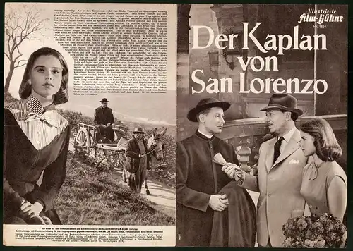 Filmprogramm IFB Nr. 1859, Der Kaplan von San Lorenzo, Willy Birgel, Dieter Borsche, Regie: Gustav Ucicky