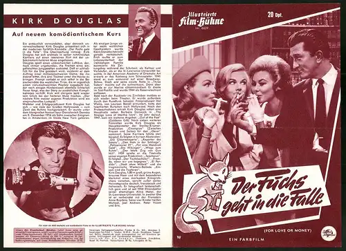 Filmprogramm IFB Nr. 6609, Der Fuchs geht in die Falle, Kirk Douglas, Mitzi Gaynor, Regie: Michael Gordon