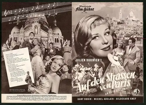 Filmprogramm IFB Nr. 1935, Auf den Strassen von Paris, Dany Robin, Michel Auclair, Regie: Julien Duvivier