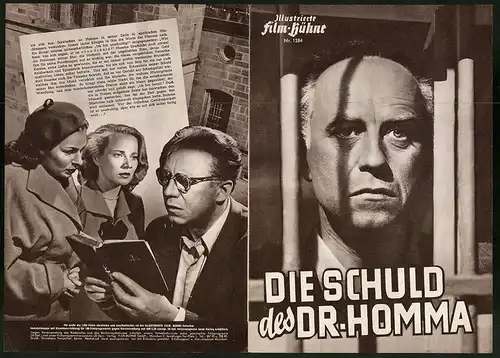 Filmprogramm IFB Nr. 1284, Die Schuld des Dr. Homma, Werner Hinz, Ilse Steppat, Regie: Paul Verhoeven