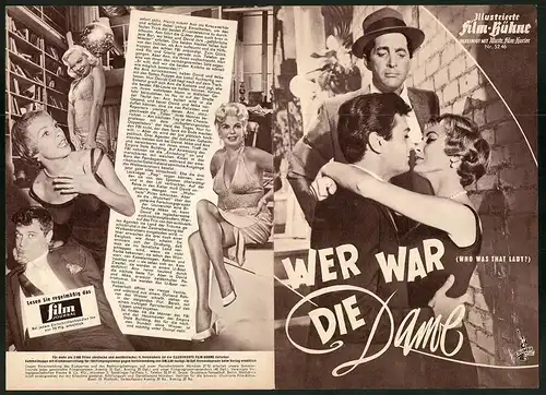 Filmprogramm IFB Nr. 5246, Wer war die Dame, Dean Martin, Janet Leigh, Tony Curtis, Regie: George Sidney
