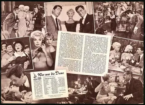 Filmprogramm IFB Nr. 5246, Wer war die Dame, Dean Martin, Janet Leigh, Tony Curtis, Regie: George Sidney