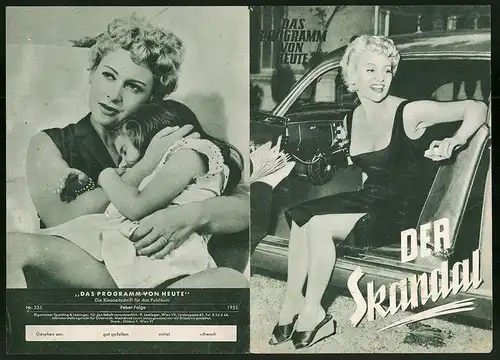 Filmprogramm Programm von Heute Nr. 335, Der Skandal, Martine Carol, Raf Vallone, Regie: Alberto Lattuada