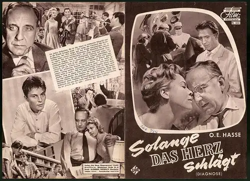 Filmprogramm DNF Nr. 4222, Solange das Herz schlägt, O. E. Hasse, Heidemarie Hatheyer, Regie: Alfred Weidenmann