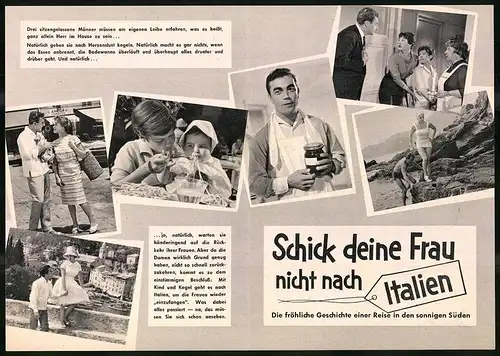 Filmprogramm unbekannt, Schick deine Frau nicht nach Italien, Marianne Hold, Claus Biederstaedt, Regie: Hans Grimm