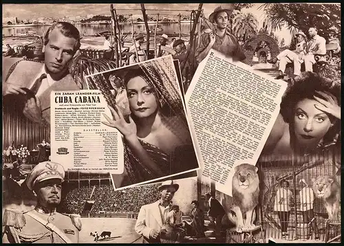 Filmprogramm IFB Nr. 1792, Cuba Cabana, Zarah Leander, O. W. Fischer, Regie: Fritz Peter Buch