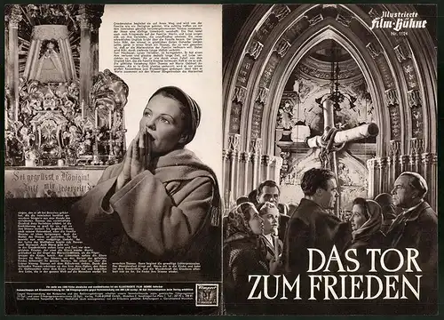 Filmprogramm IFB Nr. 1124, Das Tor zum Frieden, Paul Hartmann, Vilma Degischer, Regie: Wolfgang Liebeneiner