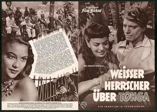 Filmprogramm IFB Nr. 2301, Weisser Herrscher über Tonga, Burt Lancaster, Joan Rice, Regie: Byron Haskin
