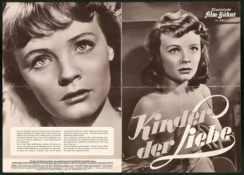 Filmprogramm IFB Nr. 2297, Kinder der Liebe, Etchika Choureau, Lise Bourdin, Regie: Léonide Moguy