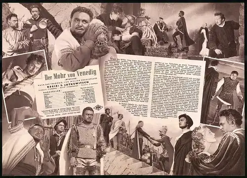 Filmprogramm IFB Nr. 3653, Der Mohr von Venedig, S. Bondartschuk, A. Popow, Regie: S. Jutkewitsch