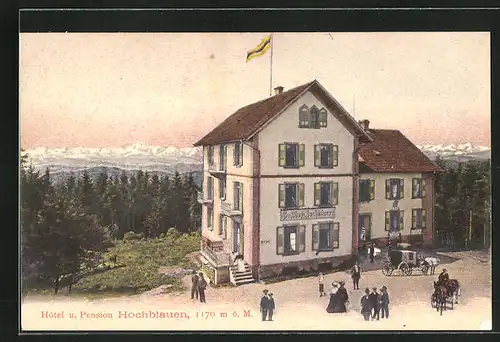 AK Badenweiler, Hotel und Pension Hochblauen