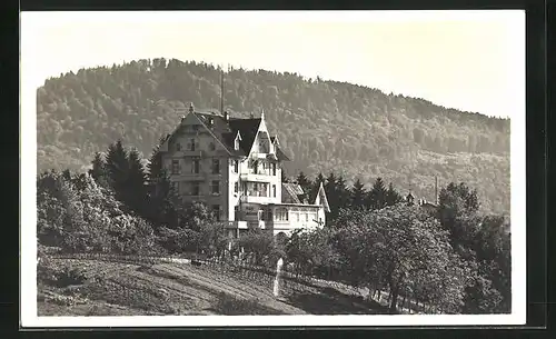 AK Baden-Baden, Hotel und Café Grethel, Inh. M. Leinweber