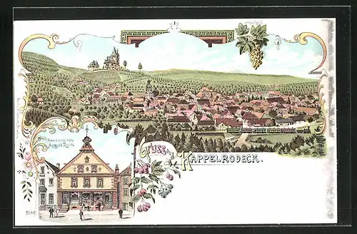 Lithographie Kappelrodeck, Handlung von August Roth, Teilansicht