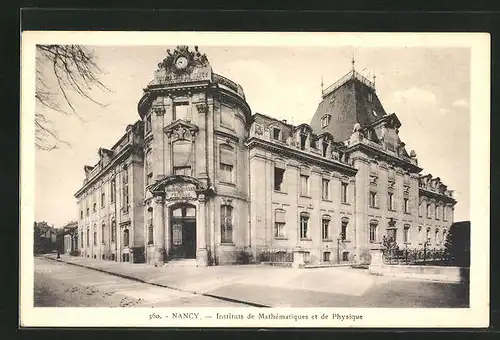AK Nancy, Instituts de Mathématiques et de Physique