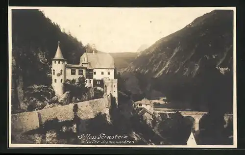 AK Fernpass, Schloss Fernstein m. Ruine Sigmanaskron