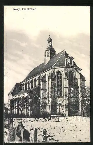 AK Novy, Kirche im Winter