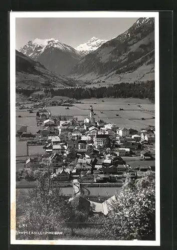 AK Mittersill /Pinzgau, Ortsansicht vom Hügel aus