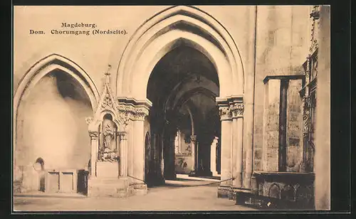 AK Magdeburg, Dom, Chorumgang Nordseite