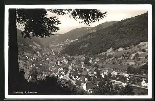 AK Schiltach, Blick ins Tal mit Luftkurort