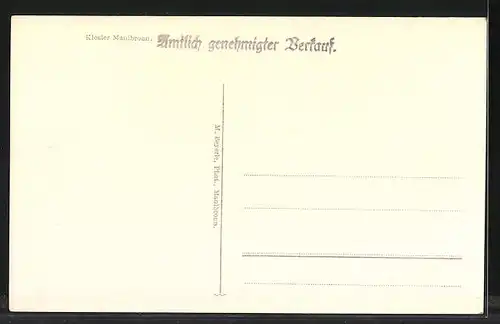 AK Maulbronn, Brunnenkapelle im Kloster