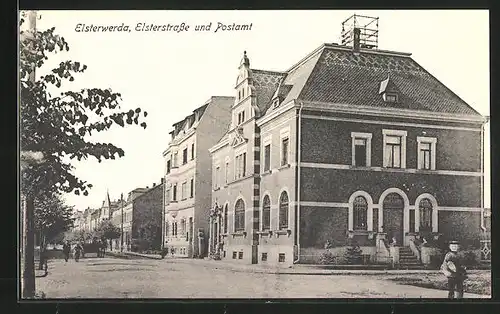 AK Elsterwerda, Postamt in der Elsterstrasse