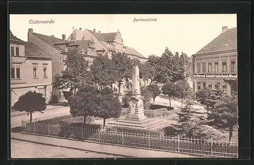 AK Elsterwerda, Kaufhaus H. Grunwald am Denkmalplatz