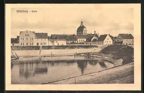 AK Mühlberg /Elbe, Restaurant Elbschloss am Hafen