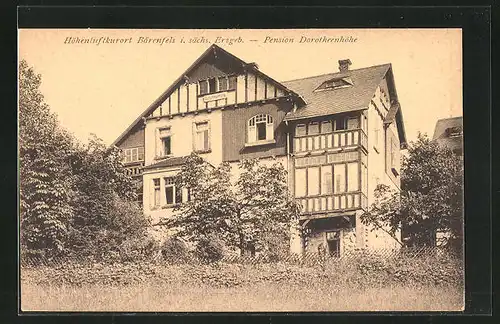 AK Bärenfels i. Erzgeb., Hotel und Pension Dorotheenhöhe, Inh. Marie Köhler