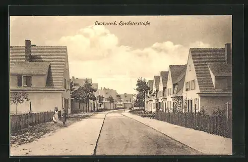 AK Lautawerk, Häusergruppe in der Specketerstrasse