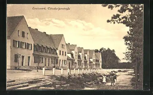 AK Lautawerk, Kinder in der Tätschwitzerstrasse