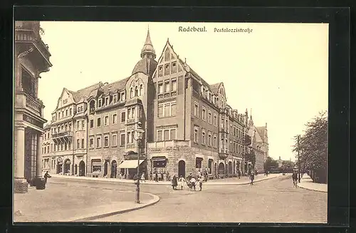 AK Radebeul, Spielende Kinder in der Pestalozzistrasse