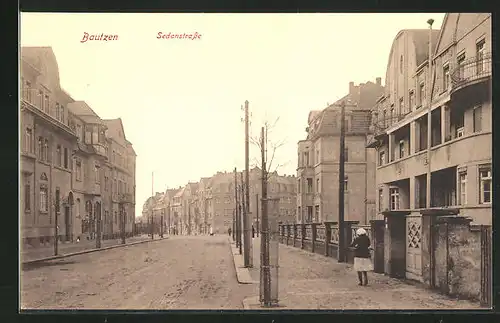 AK Bautzen, Blick in die Sedanstrasse