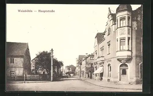 AK Weinböhla, Hauptstrasse mit Apotheke