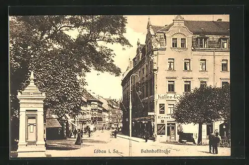 AK Löbau / Sachsen, Café in der Bahnhofstrasse