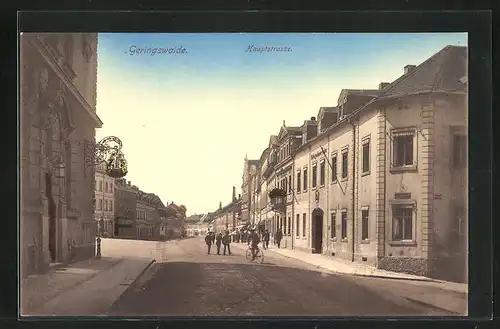 AK Geringswalde, Hotel Goldener Reiter in der Hauptstrasse